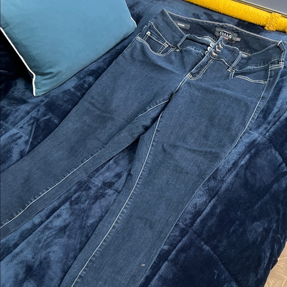 Torrid Dark Blue Skinny Jeans
